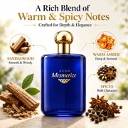 AVON Mesmerize Cologne Spray — Long-Lasting Cologne for Men with Sandalwood & Warm Amber — Classic Signature Mens Cologne, Perfume for Men, Everyday Wear & Gifting, 3.4 fl oz Travel Size