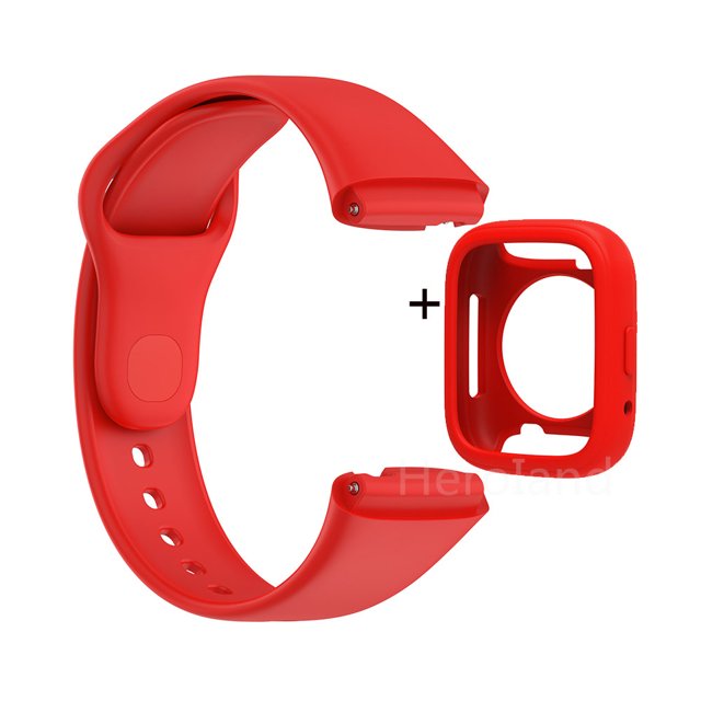 Silicone Band Strap For Redmi Watch 3 Active /For Redmi Watch 3lite Watchstrap Smart Sport WristBand Bracelet + Protective Case J Group redmi watch 3 active