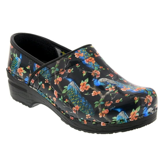BJORK PROFESSIONAL Peacock Leather Clogs