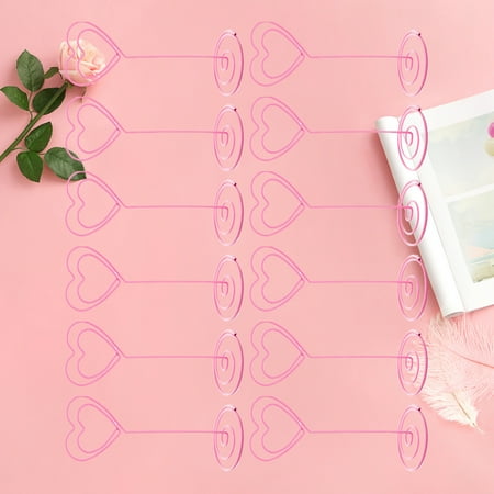 Raindrops 12 Pcs Metal Note Holder Wedding Place Card Holders Memo Clips