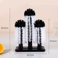 thumbnail image 5 of Bar Glass Cleaner for Sink Glass Cup Washer with Suction Base 3 Head Bristle, 5 of 7