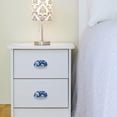 thumbnail image 4 of PhooArto 6 Pcs Cup Drawer Pulls, Blue Camouflage Skulls Pattern Shell Shape Handles Cabinet Knobs for Dresser Cupboard Closet Wardrobe with Screws, 4 of 7