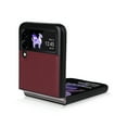 thumbnail image 2 of Elehold PU Leather Case for Samsung Galaxy Z Flip 3 6.7 inch Ultra Slim Luxury Leather and Soft TPU with Shockproof Lens Screen Protection Support Wireless Charging Phone Cover Folding Case,Winered, 2 of 7