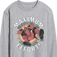 thumbnail image 3 of Marvel Deadpool - Maximum Effort - Men's Long Sleeve Graphic T-Shirt, 3 of 5