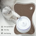 thumbnail image 4 of Nebwoak Silicone Pet Feeding Mat for Dogs and Cats, Waterproof Non-Slip Easy to Clean, 40x30cm Heat Resistant Durable Pet Food Placemat, Coffee, 4 of 6