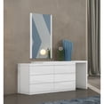 thumbnail image 6 of Whiteline Modern Living White Anna Contemporary High Gloss Lacquer Dresser, Full Extension Drawers, 6 of 10