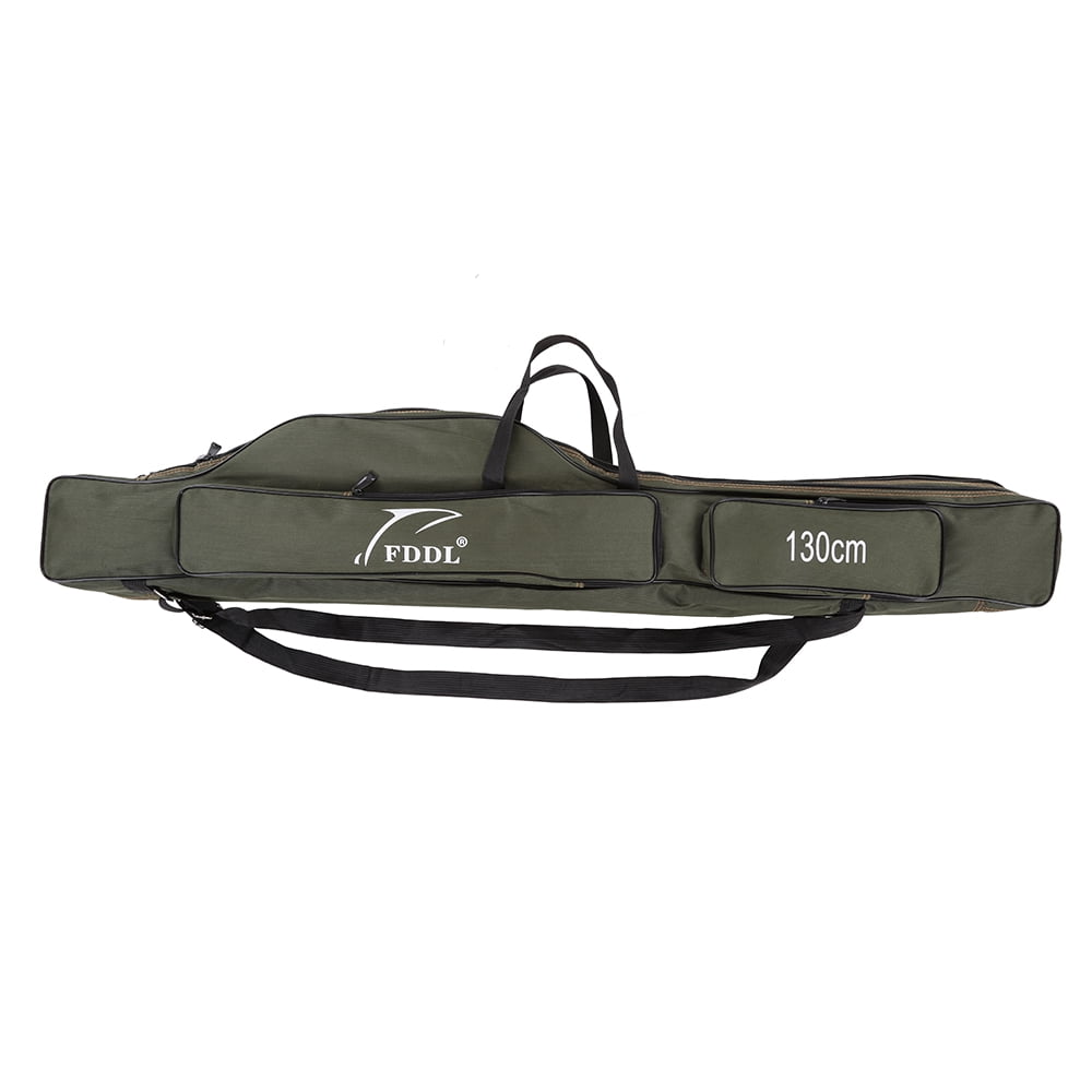 FDDL Two/Three 120cm/130cm/150cm layers Portable Fishing Bag Folding  Fishing Rod Carrier Canvas Fishing Pole Tools Storage Bag Case Fishing Gear  Tackle 