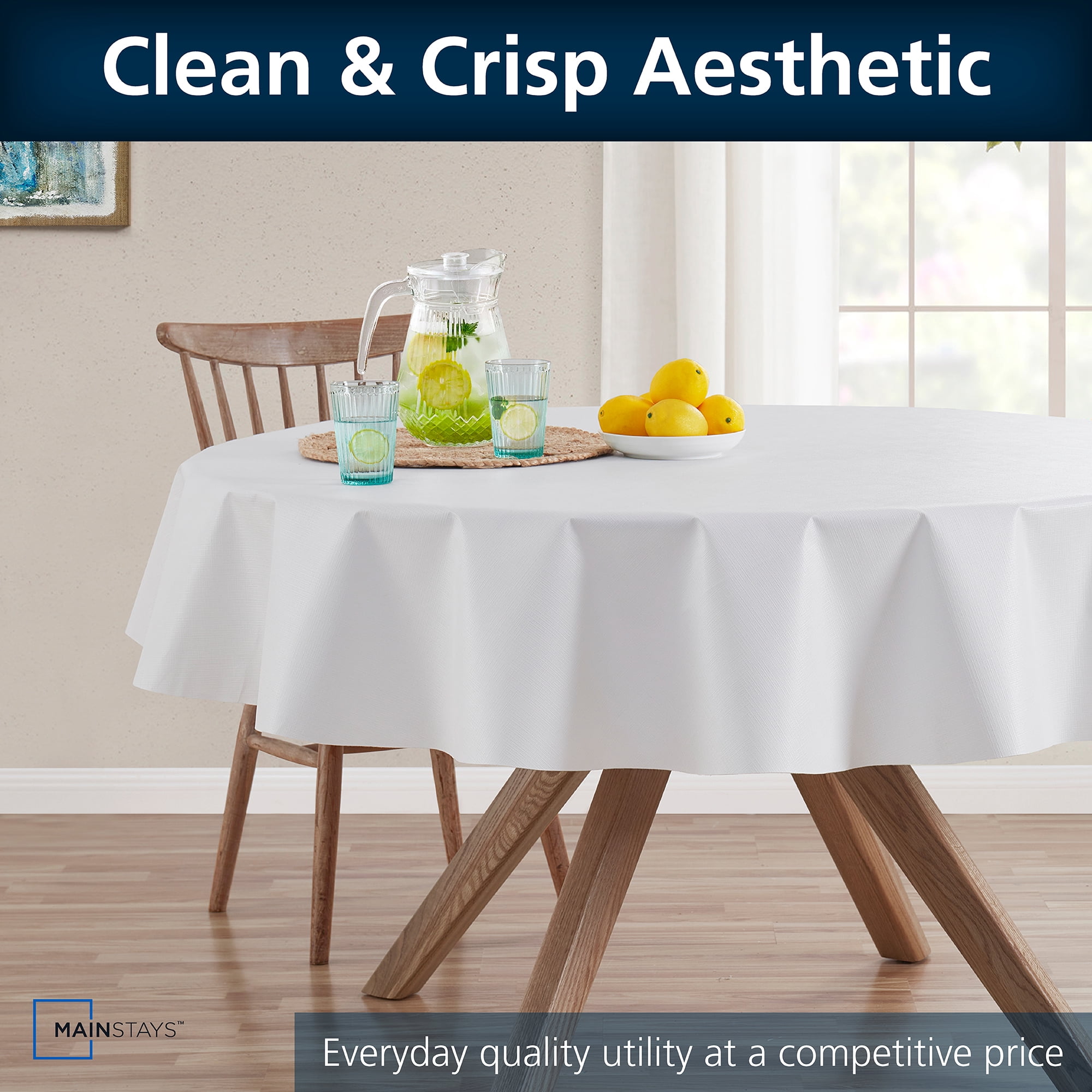 Mainstays White Table Pad 70" Round