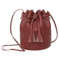 thumbnail image 2 of JUNWELL Female Cute Bag Shoulder Messenger Bag Drawstring Bucket Bag Retro Wild Bag, 2 of 2