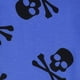 thumbnail image 2 of Pijama con pies Leveret para bebé, Halloween, calaveras azules, 2 of 4