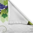 thumbnail image 3 of Vine Kitchen Curtains, Leaves of Grapes Nature Drawing Style Veins Fruits Food Healthy Options, Window Drapes 2 Panel Set for Kitchen Cafe Decor, 55" X 39", Blue Green, 3 of 3