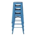 thumbnail image 4 of OSP Home Furnishings Bristow 26" Antique Metal Barstool, Antique Royal Blue Finish, 4 Pack, 4 of 4