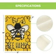 thumbnail image 5 of Newhomestyle Bee Happy Honey Garden Flag 12x18 Inch Double Sided Outside, Spring Summer Seasonal Yard Outdoor Flag, 5 of 5