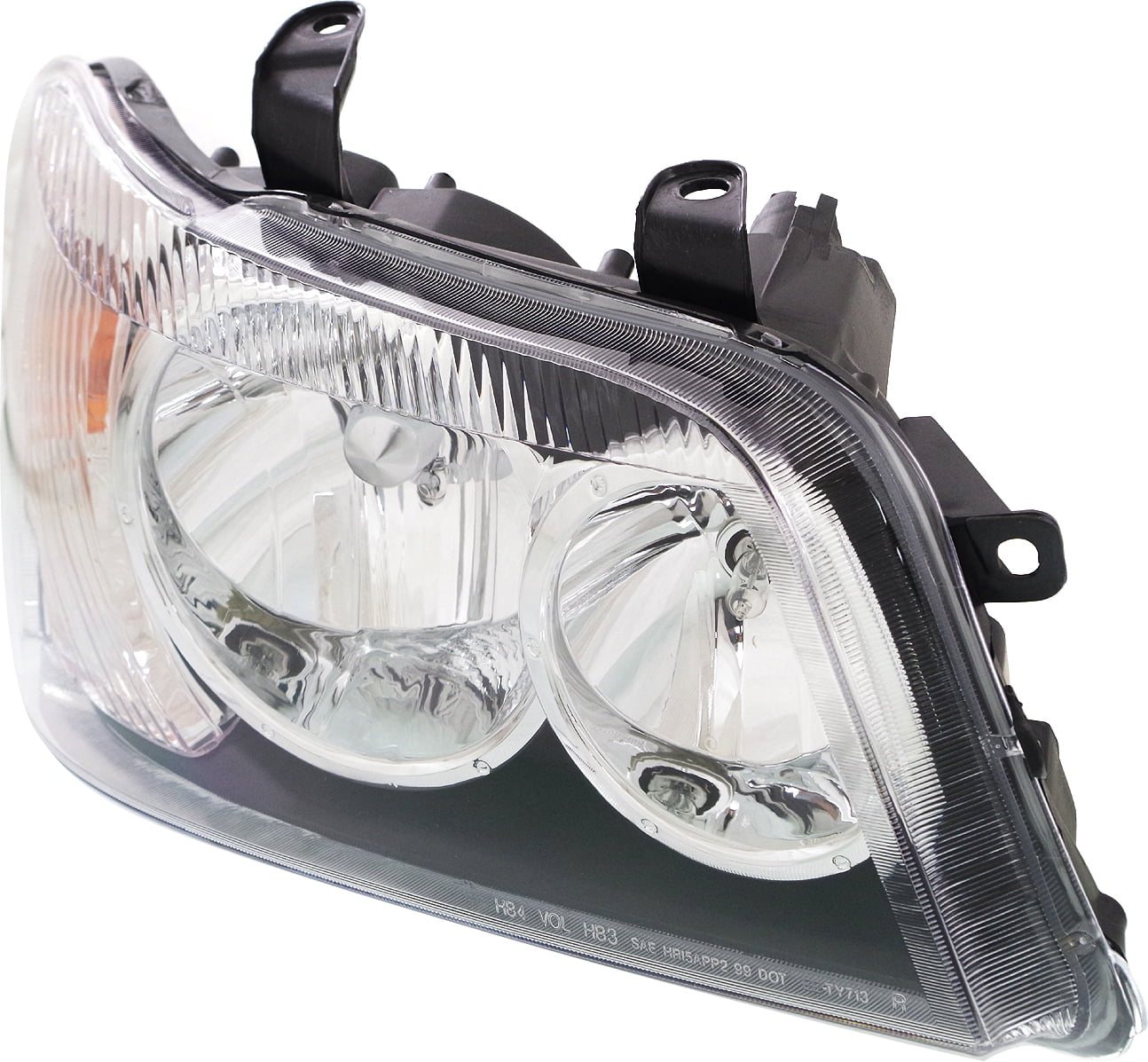 Headlight Compatible With 2001-2003 Toyota Highlander Right Passenger Halogen With bulb(s)