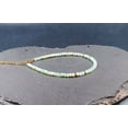 thumbnail image 3 of Chrysoprase 3.5mm Round Shape Faceted Cut Beads 7 inch Adjustable Gold Plated Clasp Bracelet for men, women, unisex. Link Chain Stacking Bracelet.|LINK_02070, 3 of 5