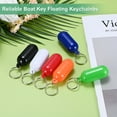thumbnail image 4 of Uxcell 2-Pack Floating Key Chain for Boating, Waterproof Bright Color Key Rings for Outdoor Water Sport [White], 4 of 6