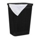thumbnail image 1 of Cesta para ropa Mind Reader, 60 L, delgada, con tapa de plástico, color negro, 1 of 7