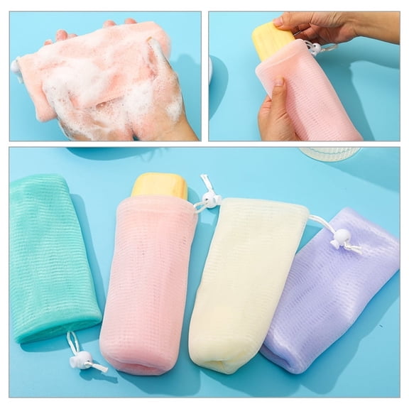 Noothes Soap Bag Bar Soap Pouch Mesh Soap Saver Bag Exfoliating Mesh Soap Holders for Shower Bath