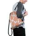 thumbnail image 2 of 13.5 x 16.5 Inch Waterproof Drawstring Backpack with Shoe Compartment – Lightweight Dry Wet Separation Gym Bag for Men Women & Teens, 2 of 5