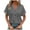 Gray, variant on TKLPEHG Summer Tops for Women Trendy Short Sleeve V Neck Eyelet Shirts Dressy Casual Loose Ladies Blouses Going Out Tops (Green,XXXL)