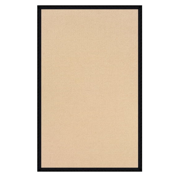 Linon Athena AT0121 Rug 5' x 8' Natural and Black Rectangle