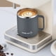 thumbnail image 1 of Taza de agua aislante de acero inoxidable 400ml – Vaso de café de doble pared con tapa empujante, impermeable, resistente, para bebidas calientes y frías, Negra/blanca/gris, 1 of 8