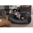 thumbnail image 4 of Sofa Sack Bean Bag Chair, Memory Foam Lounger with Microsuede Cover, Kids, Adults, 6 ft, Charcoal, 4 of 5