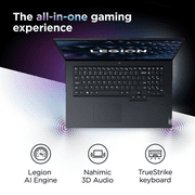 Lenovo Legion 5, 17.3, AMD Ryzen 5 5600H, NVIDIA GeForce GTX 1650, 8GB, 256GB NVMe TLC SSD, Windows 11 Home, Phantom Blue, 82K00045US
