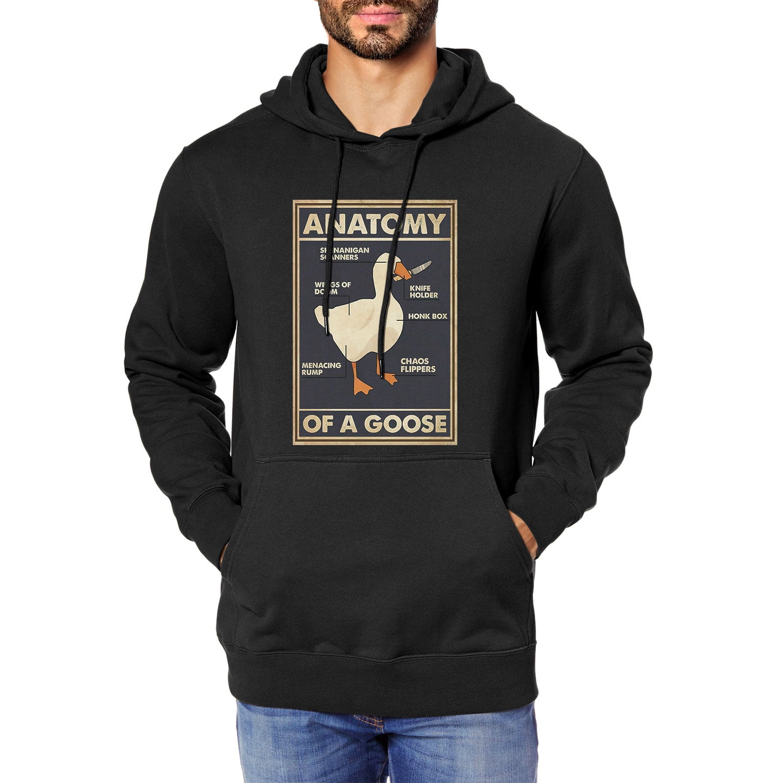 GRTXIN Untitled Goose Game Anatomy of A Goose Funny Vintage Hoodies Men's  Sweatshirt Soft Sweatshirt - Walmart.com