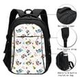 thumbnail image 3 of Easygdp happy new year Raccoon Mochila para Laptop de Viaje con Puerto USB, Mochila para Laptop con Puerto de Carga USB para Mujeres y Hombres, 3 of 7