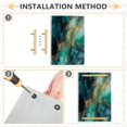 thumbnail image 2 of Iauyy Modern Square Bathroom Tray with Handles - Acrylic & Aluminum Alloy Vanity Countertop Organizer ，Greenish-blue, 2 of 7