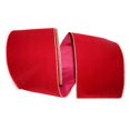 thumbnail image 1 of Reliant Ribbon 92270W-096-25K Value Velvet Wired Edge Ribbon - Burgundy & Gold - 6 in. x 50 yards, 1 of 1