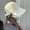 Beige-drilling label hanging mask to send wind rope, variant on Wild Summer Version Of The Ladies Vinyl Sun Hat, Big Brim, Cover Face, Fashion Grass, Sunscreen Fisherman Hat