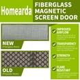 thumbnail image 3 of Homearda Magnetic Screen Door Fiberglass-New 2019 Upgraded Magnets & Strengthen Top Never Ripped-Durable Fiberglass Mesh Curtain with Weights in Bottom-Full Frame Magic Seal-Fits Door up to 36''x82'', 3 of 7