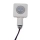 thumbnail image 1 of Detector de movimiento infrarrojo PIR automático de alta calidad, 85-265 V, luz LED de pared para exteriores, 160 grados, 10 m, color blanco, 1 of 8