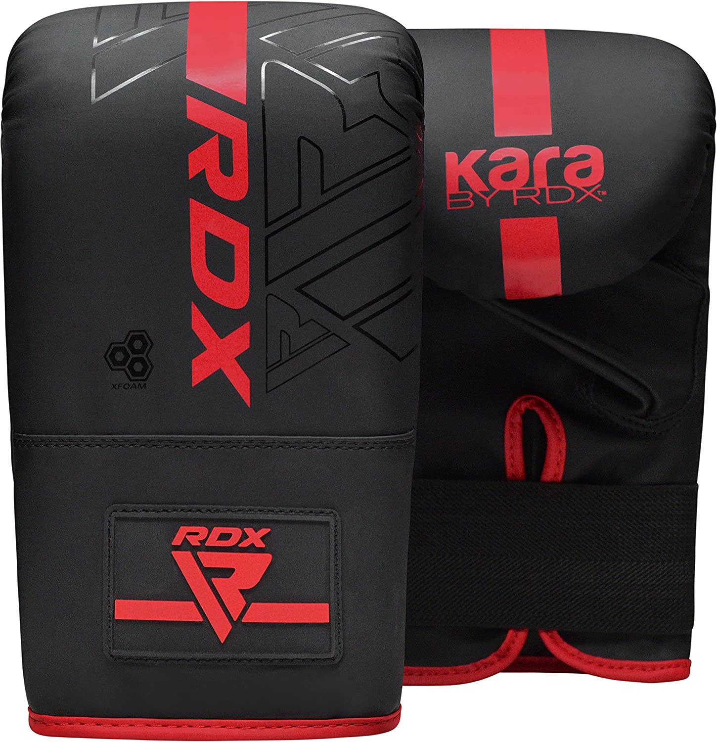 RDX 4PC Punching Bag Anti Swing Heavy Filled Set, Non Tear Maya Hide Leather Adult Bag with Ceiling Hook Punching Gloves Chain, Kickboxing Boxing MMA Muay Thai Karate Training, 60 lb, 80 lb
