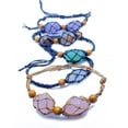 thumbnail image 4 of Crystal Holder Bracelet Adjustable Rope Bracelet Cord Handmade Woven Netted Cage, 4 of 19