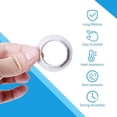 thumbnail image 2 of 5 Pieces E14 Lampshade Reducer Ring Lampshade Ring Adapter Converter Plate White, 2 of 5