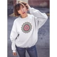 thumbnail image 2 of Vintage Mandala Design . Sweatshirt Women -Image by Shutterstock, Female XX-Large, 2 of 4