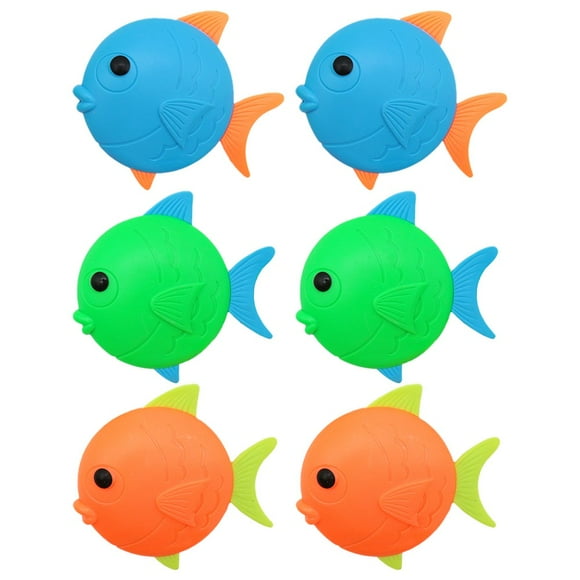 6pcs Fish Diving Toys Underwater Children‘s Toys Diving Pool Toy Baby Bath Toy