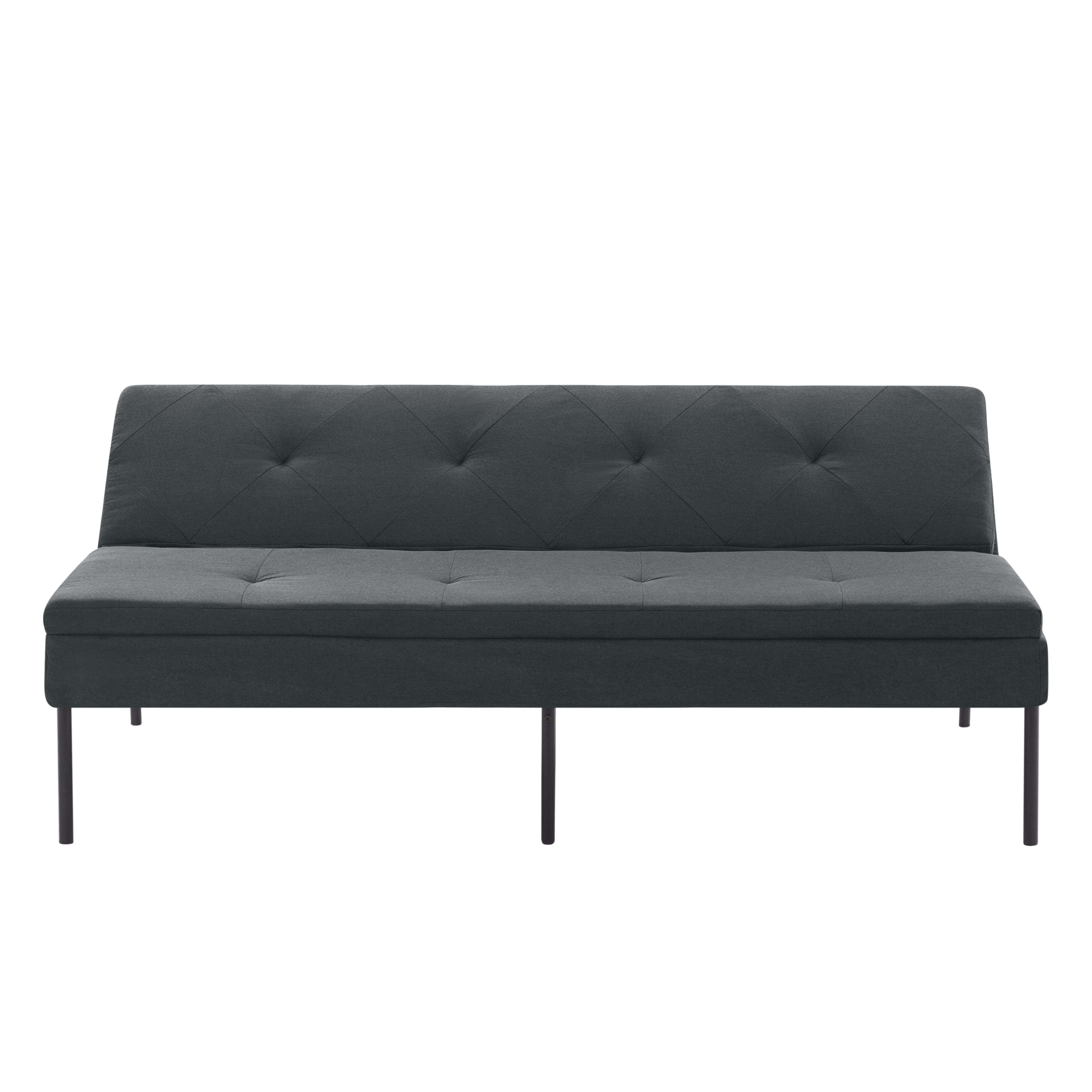 Gewnee 63.39"Futon Couches,Folding Loveseat Recliner with 5 Positions,Iron Frame,Fits Small Spaces,Apartments,Dorms – Easy Assembly