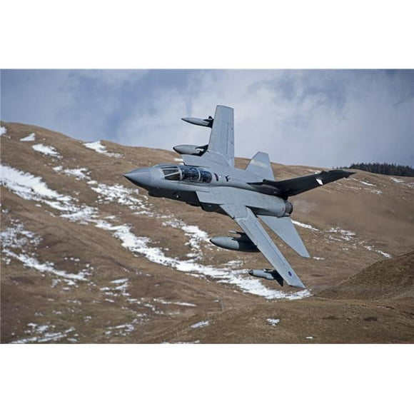 A Royal Air Force Tornado Gr4 During Low Fly Training in North Wales. The Tornado Gr4 is A Multirole Fighter Aircraft Capable of Delivering A Wide Variety of Weapons Poster Print, 17 x 11