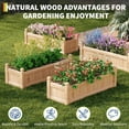 thumbnail image 3 of EuKer Above Ground Garden Box, 43.31" Wooden Vegetable Planters for Patio, Yard, Backyard, Yellow, 3 of 6