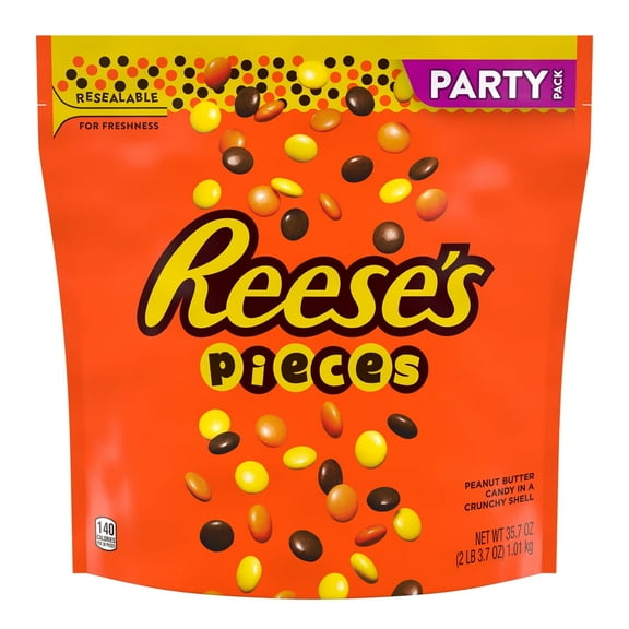 Reese's Pieces Peanut Butter in a Crunchy Shell Candy, Party Pack 35.7 oz