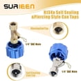 thumbnail image 3 of Tuyau de Charge Réfrigérant R134A R12 R22 avec Kit de Jauge, Tuyau de Recharge AC avec Jauge et Vanne de Perçage BPV31, Vannes de Robinet de Canette R134A, Raccord Rapide R134A, 3 of 5