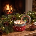 thumbnail image 4 of Tyidzon Christmas Scented Candles for Home, 1 Pc Christmas Tin Soy Wax Aromatherapy Candle with Dried Petals for Home, Perfect Holiday Gifts, 4 of 6
