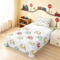 thumbnail image 3 of Erosebridal Bicycle Twin Sheets, Cycling Bedding, White Colorful 3 Pieces (1 Flat Sheet, 1 Fitted Sheet and 1 Pillowcase), 3 of 6
