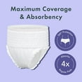 Rael Organic Disposable Period Underwear for Women, Postpartum and