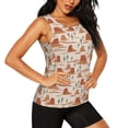 thumbnail image 2 of Lsque Western Desert Nature Landscape Printed Workout Tank Tops for Women, Athletic Sports Tank Tops, Compression Sleeveless Dry Fit Shirts,Sleeveless Yoga Shirt-Medium, 2 of 9