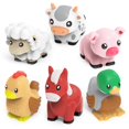 thumbnail image 1 of Juguetes de baño Barnyard de Tub Works, paquete de 6, animales de granja sin moho, 1 of 9